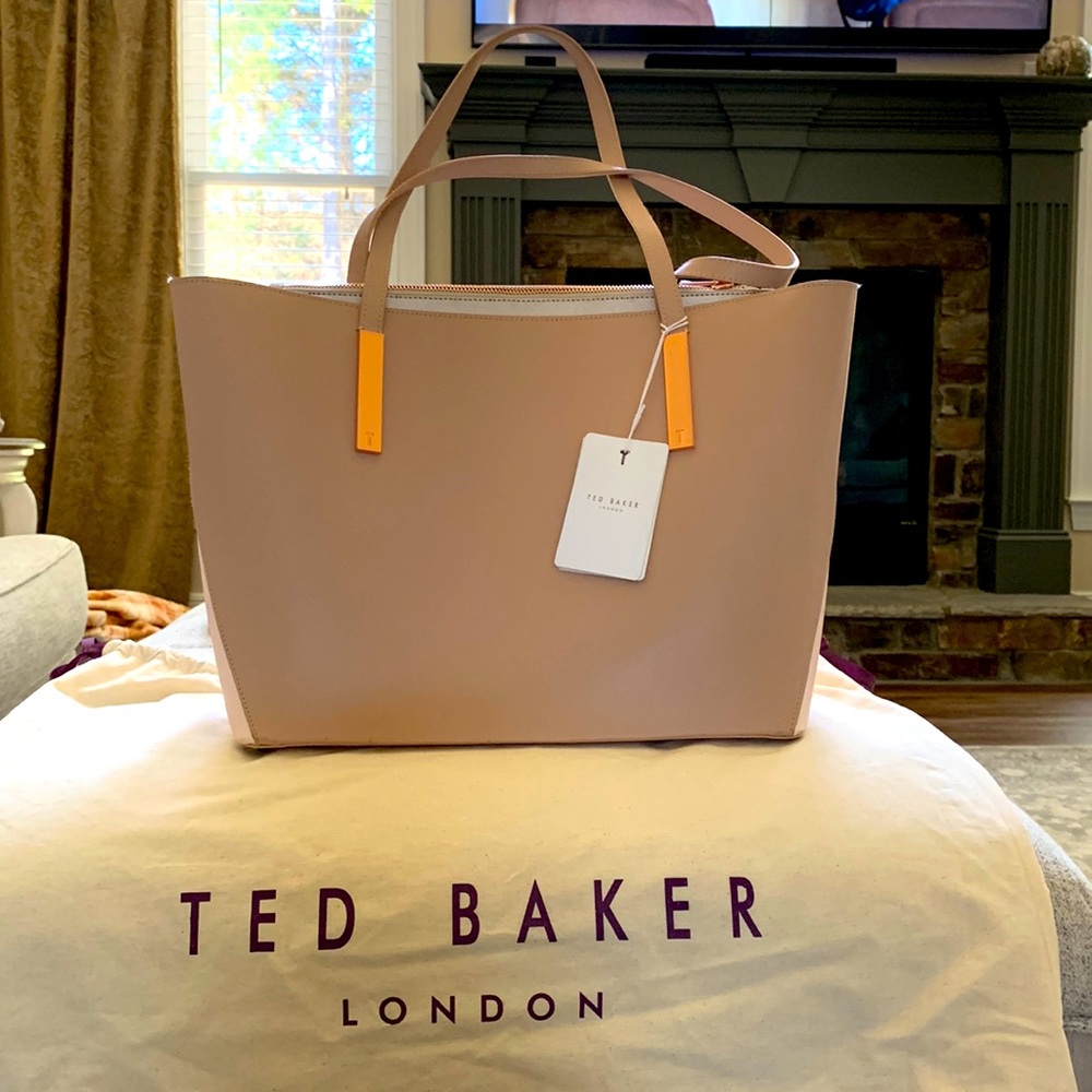 Ted Baker 93-Straw O/S Colour Block Large Shopper